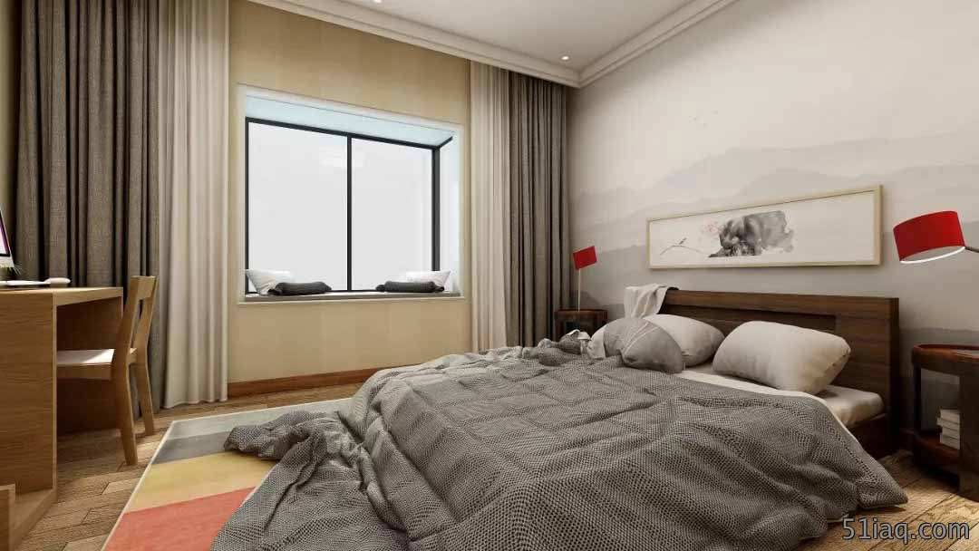带飘窗的卧室窗帘该如何安装?卧室内还是飘窗中?
