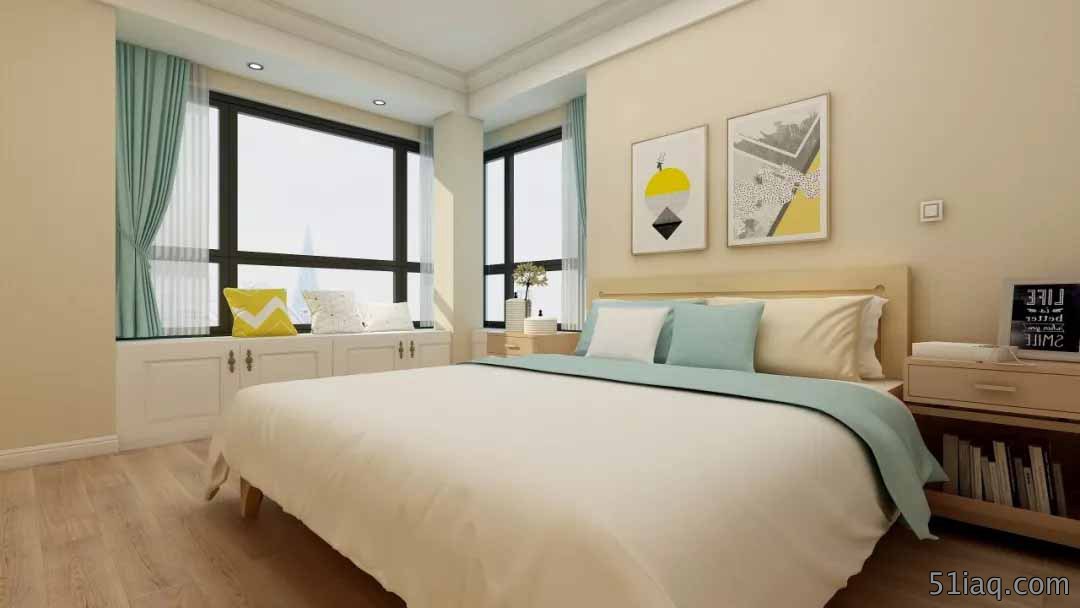 带飘窗的卧室窗帘该如何安装?卧室内还是飘窗中?